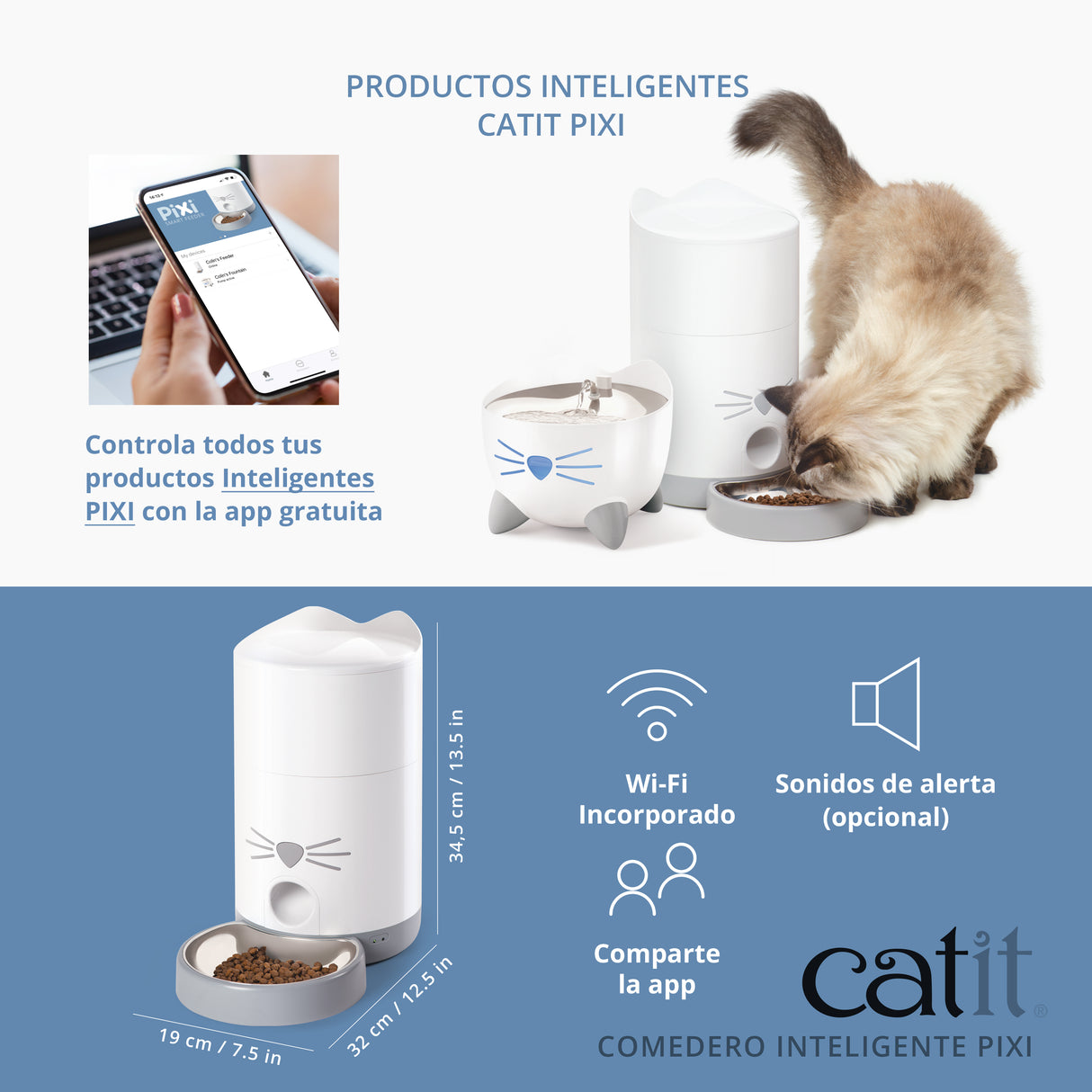 Comedero Inteligente para gatos Catit PIXI