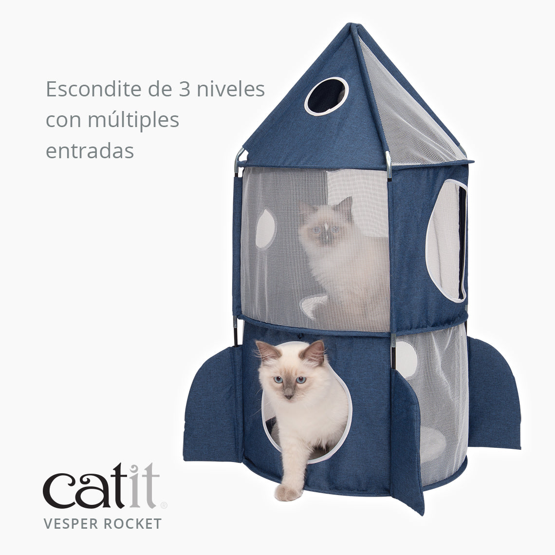 Cohete de juego plegable para gatos Catit Vesper Rocket