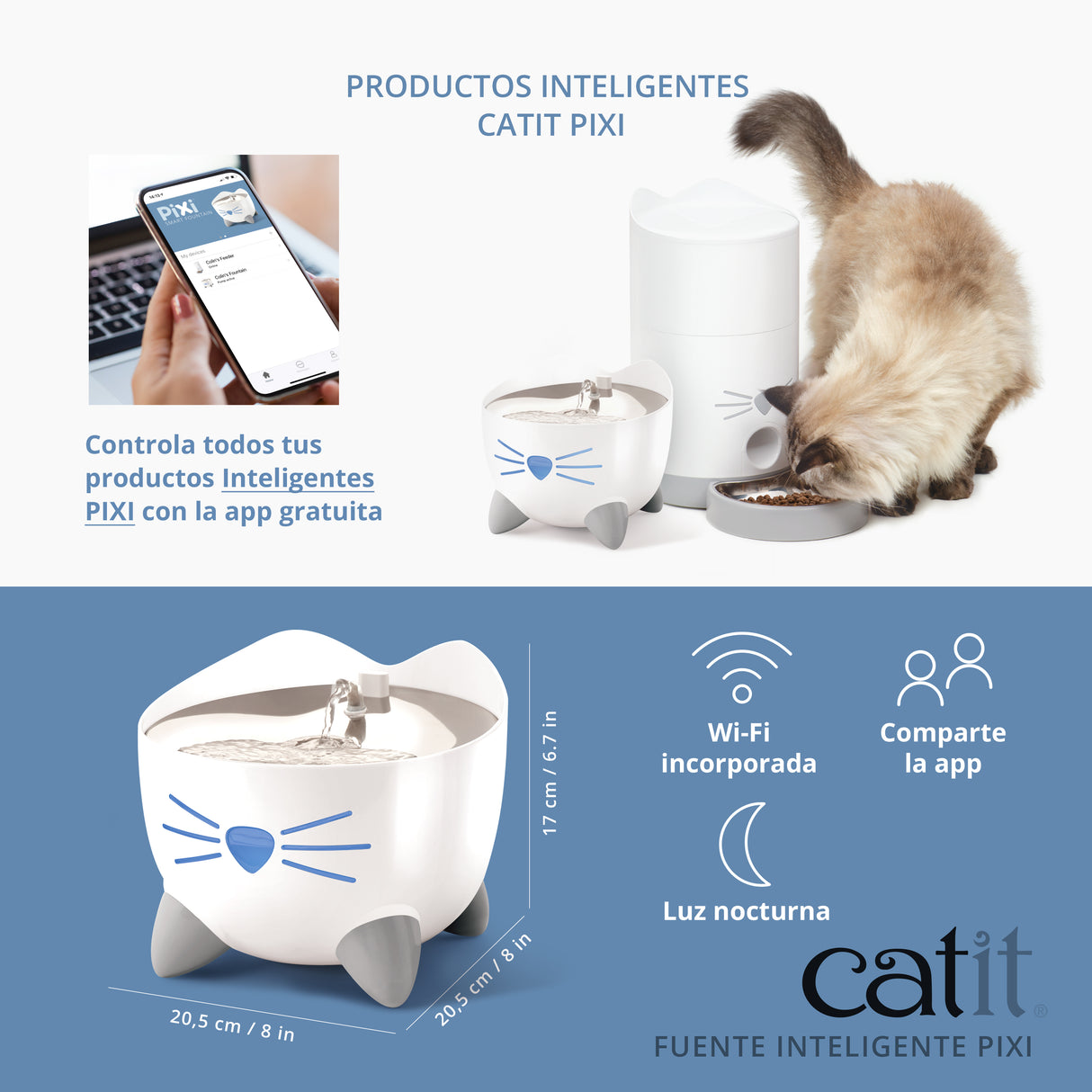 Fuente Inteligente para gatos Catit PIXI