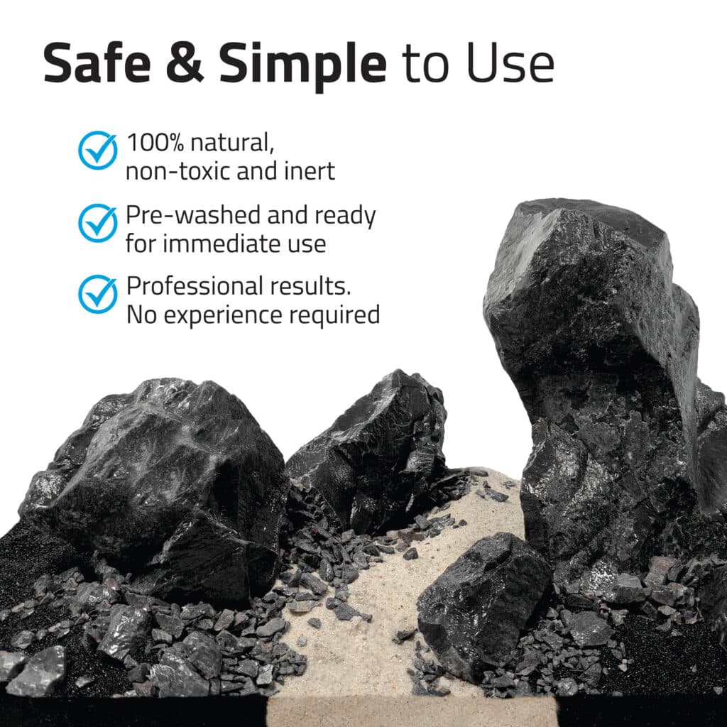 Kit de piedras y grava para acuascaping Fluval - Negro