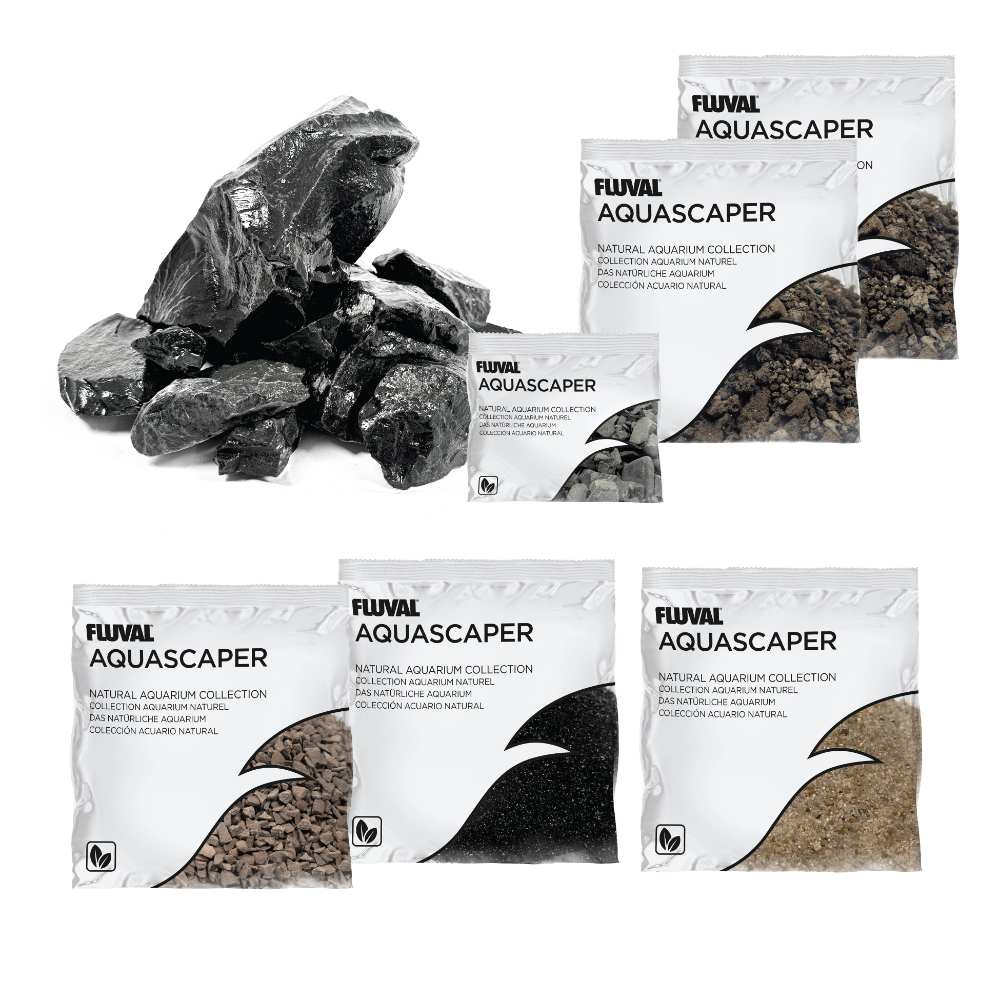 Kit Aquascaper Fluval Black Basalt