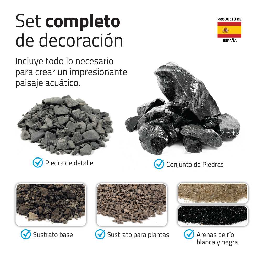 Kit Aquascaper Fluval Black Basalt