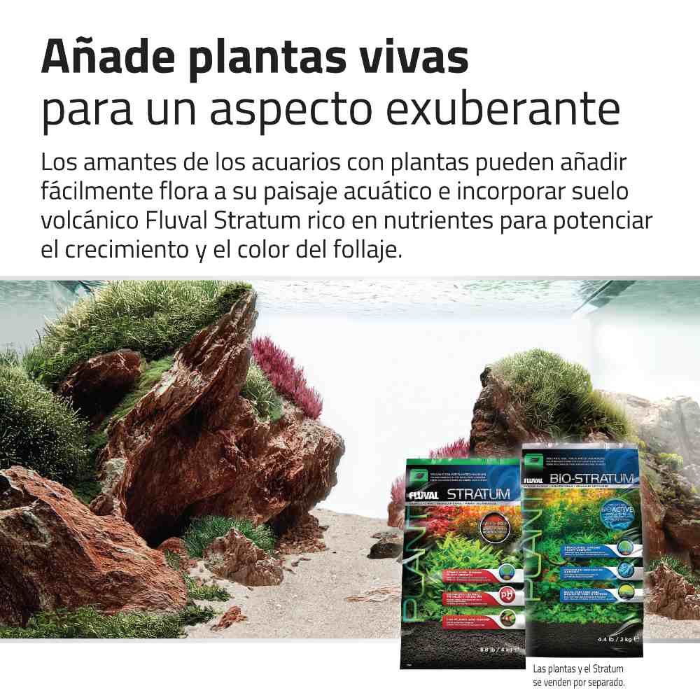 Kit de piedras y grava para acuascaping Fluval - Rojo
