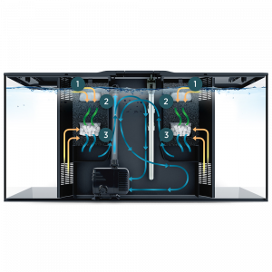 Acuario de agua dulce de diseño Fluval Flex de 123L
