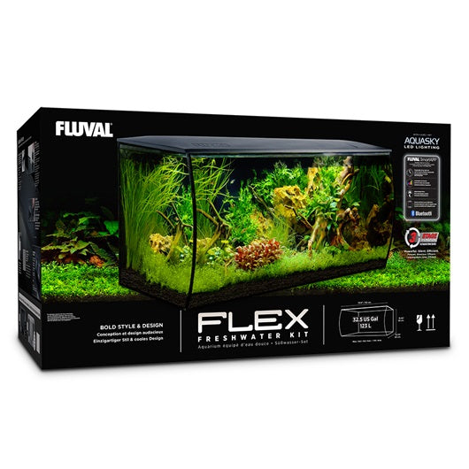 Acuario de agua dulce de diseño Fluval Flex de 123L