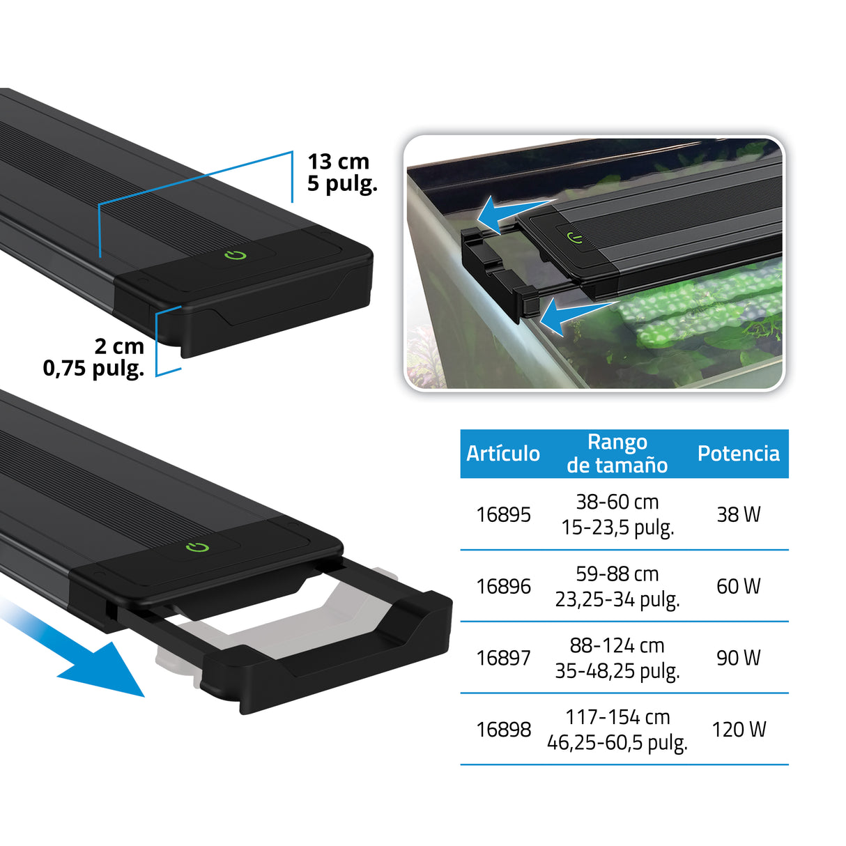 Pantalla Fluval LED Plant Pro 4.0