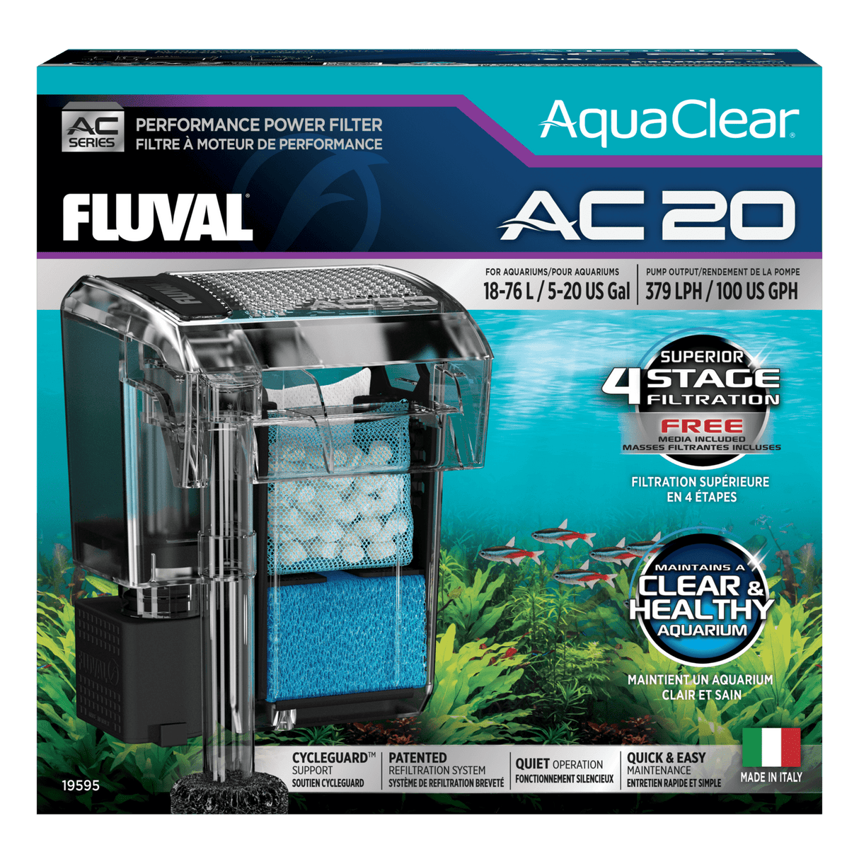 Filtro mochila para acuarios AquaClear Fluval AC