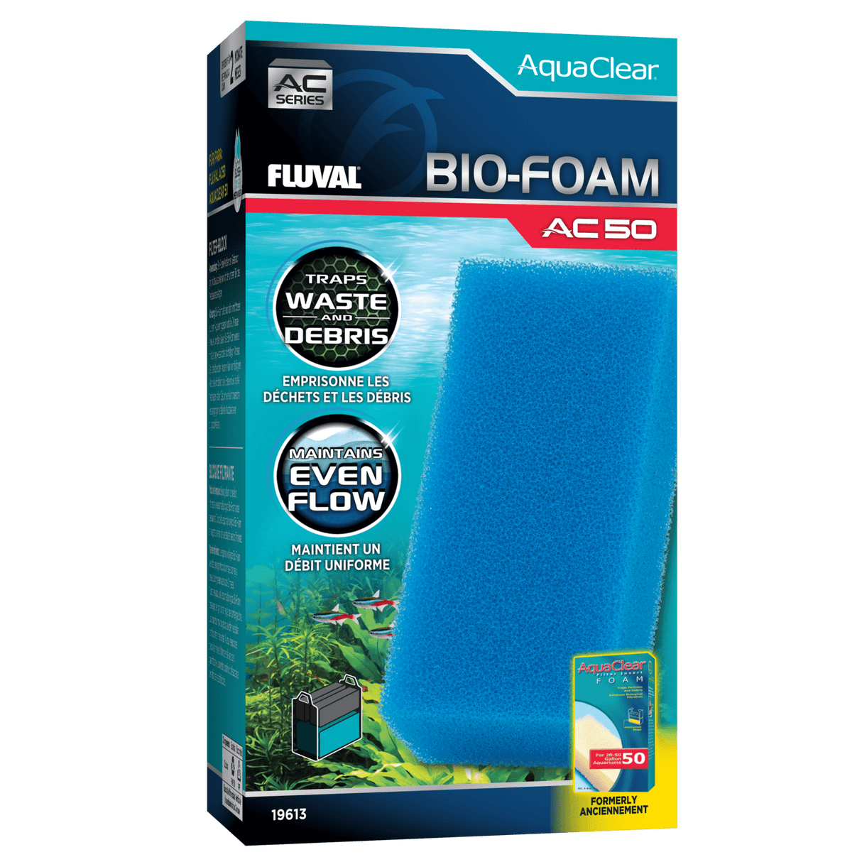 Bio-esponja azul para filtro AquaClear Fluval AC - Pack de 1