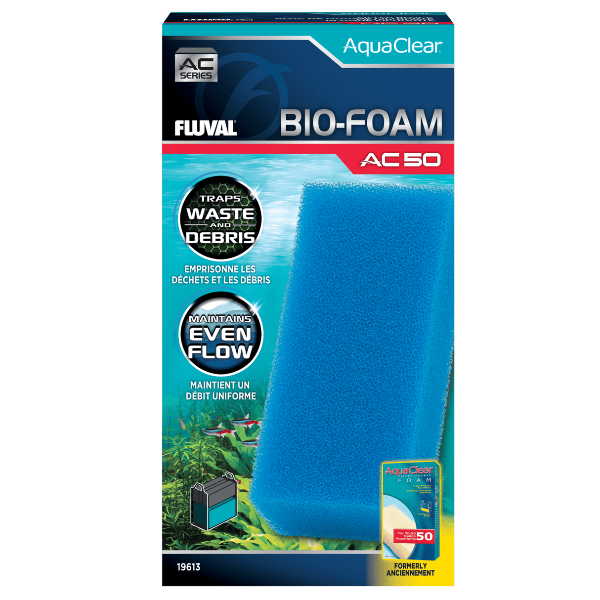 Bio-esponja azul para filtro AquaClear Fluval AC - Pack de 1