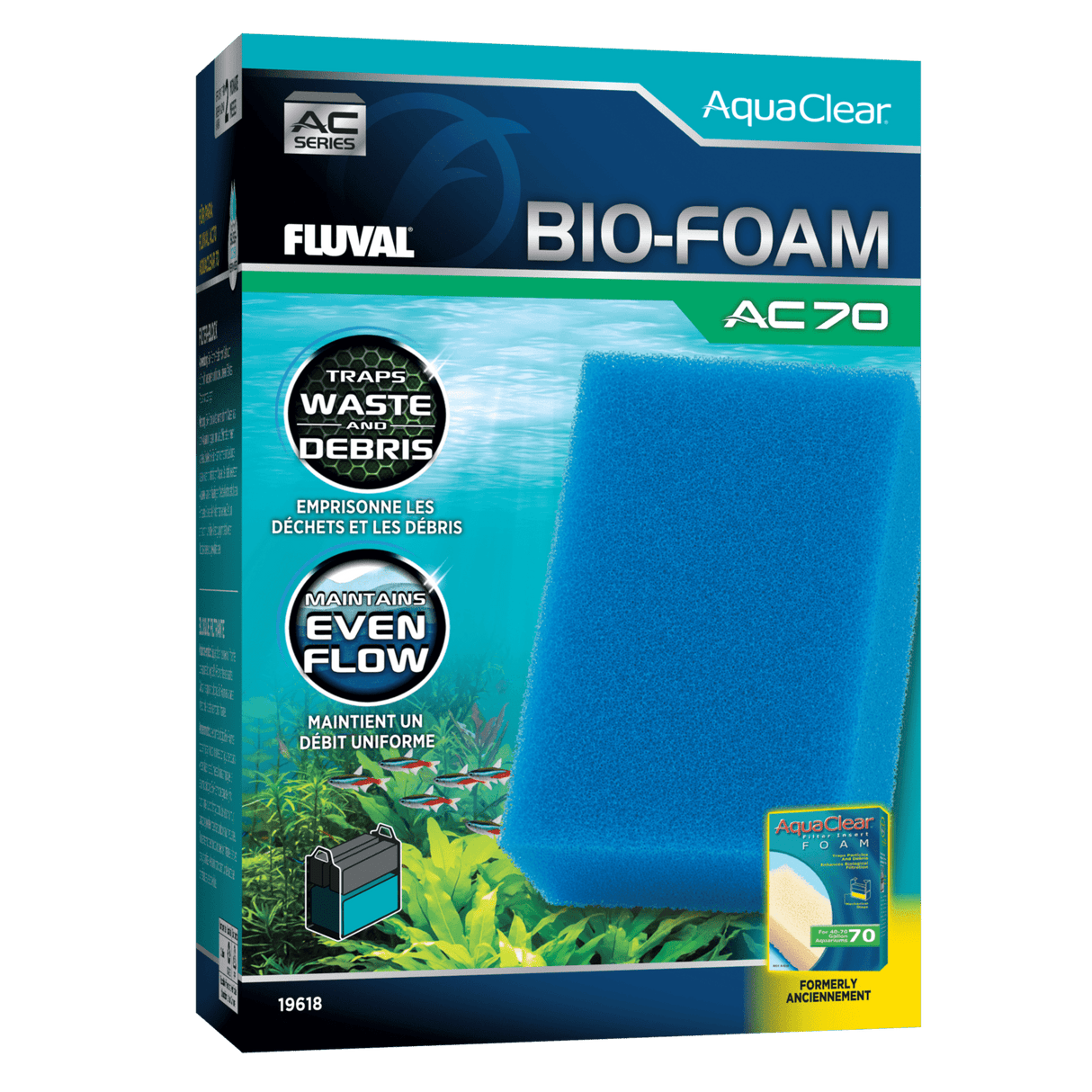 Bio-esponja azul para filtro AquaClear Fluval AC - Pack de 1