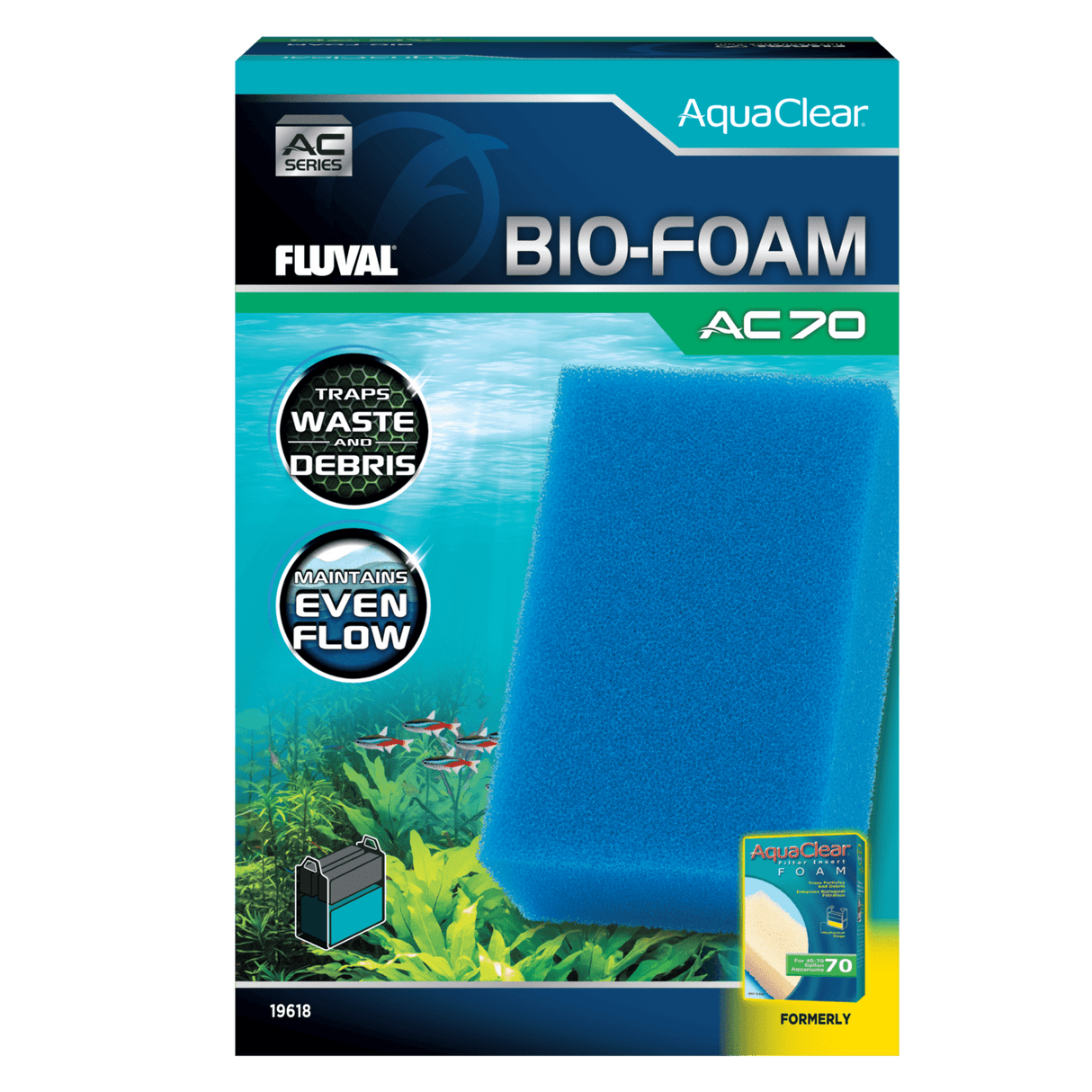 Bio-esponja azul para filtro AquaClear Fluval AC - Pack de 1