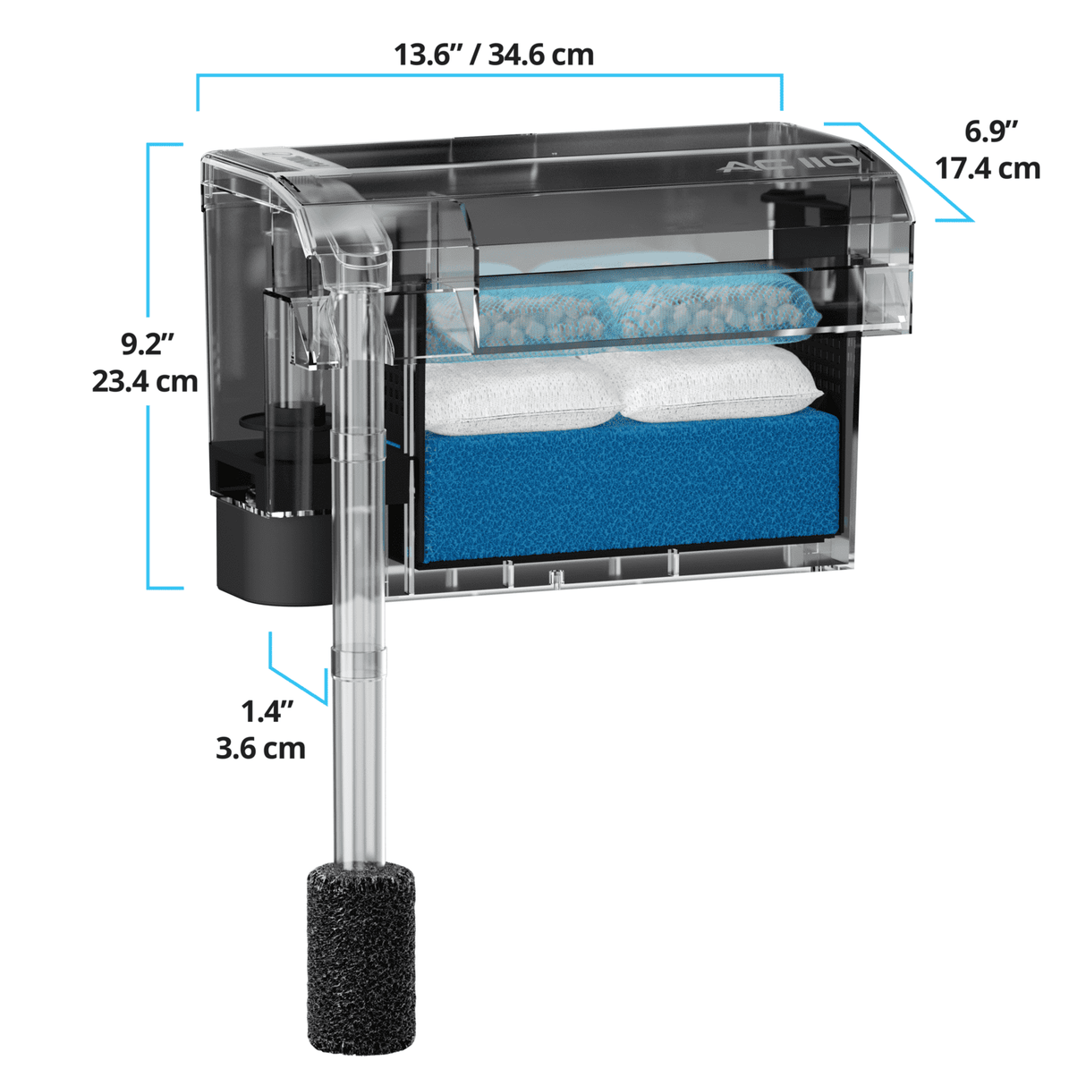 Filtro mochila para acuarios AquaClear Fluval AC