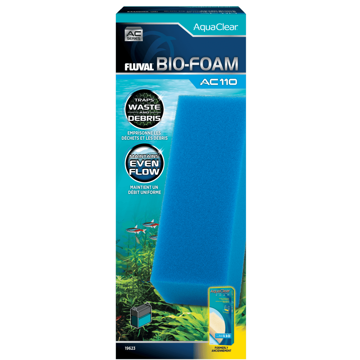 Bio-esponja azul para filtro AquaClear Fluval AC - Pack de 1