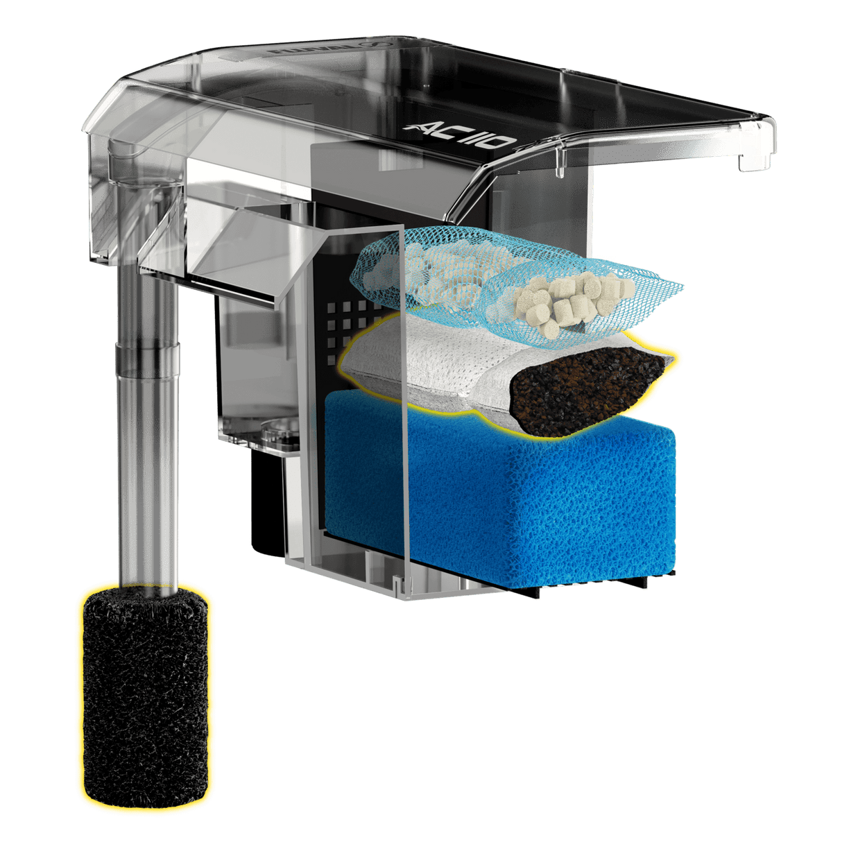 Material filtrante Clear-Carb para filtro AquaClear Fluval AC