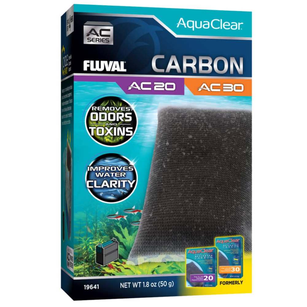 Carbón activo para filtro AquaClear Fluval AC - Pack de 1
