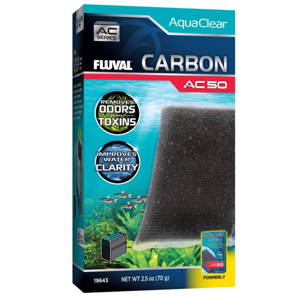 Carbón activo para filtro AquaClear Fluval AC - Pack de 1