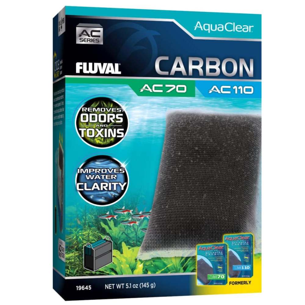 Carbón activo para filtro AquaClear Fluval AC - Pack de 1