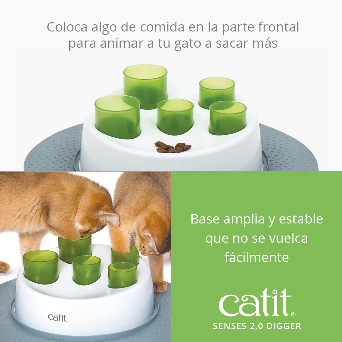 Comedero antivoracidad para gatos Catit Senses Digger