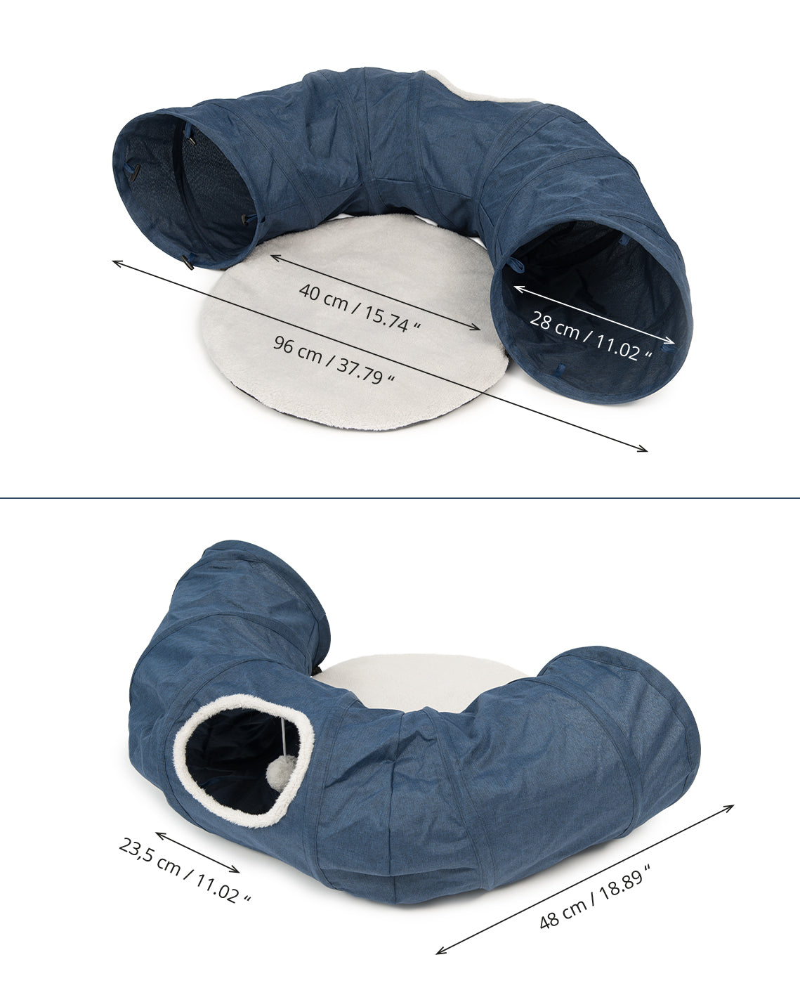 Túnel para gatos con cojín Catit Vesper Tunnel