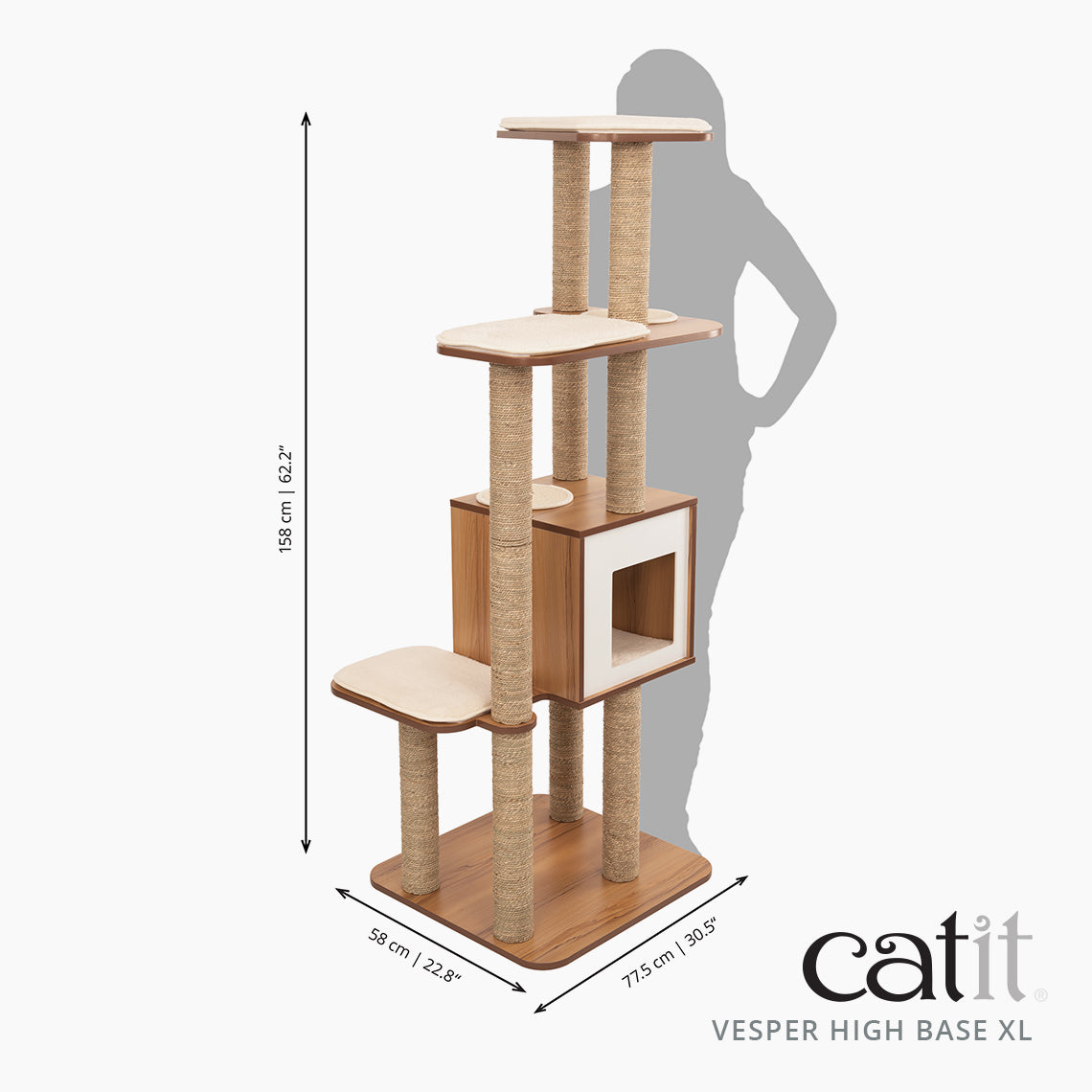 Árbol rascador para gatos Catit Vesper High Base XL