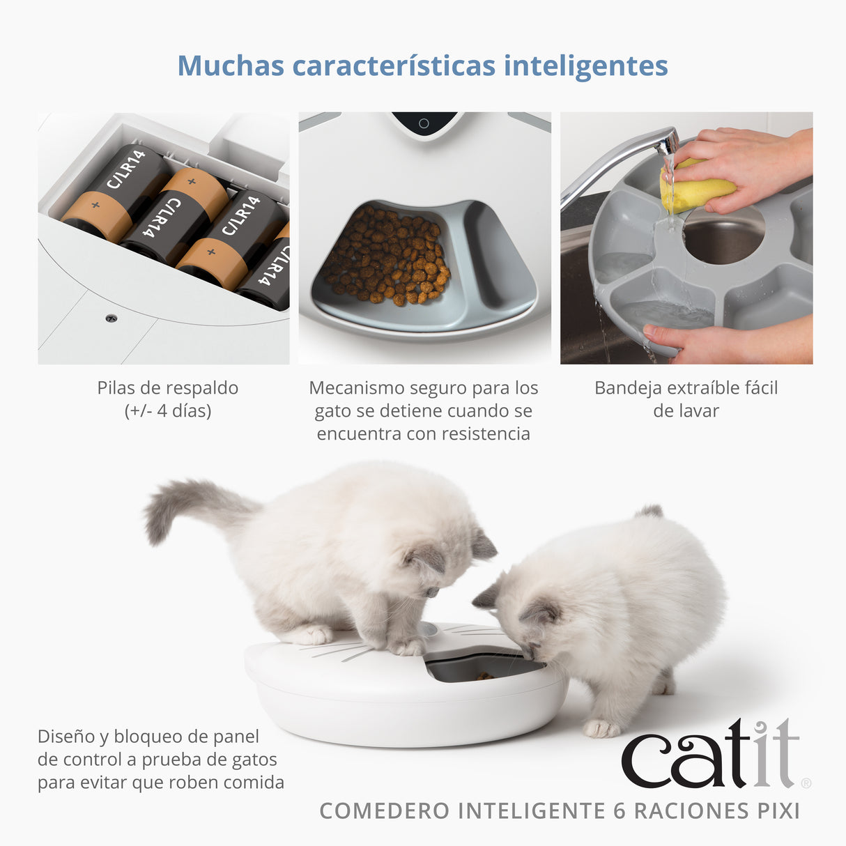 Comedero Inteligente 6 Raciones para gatos Catit PIXI