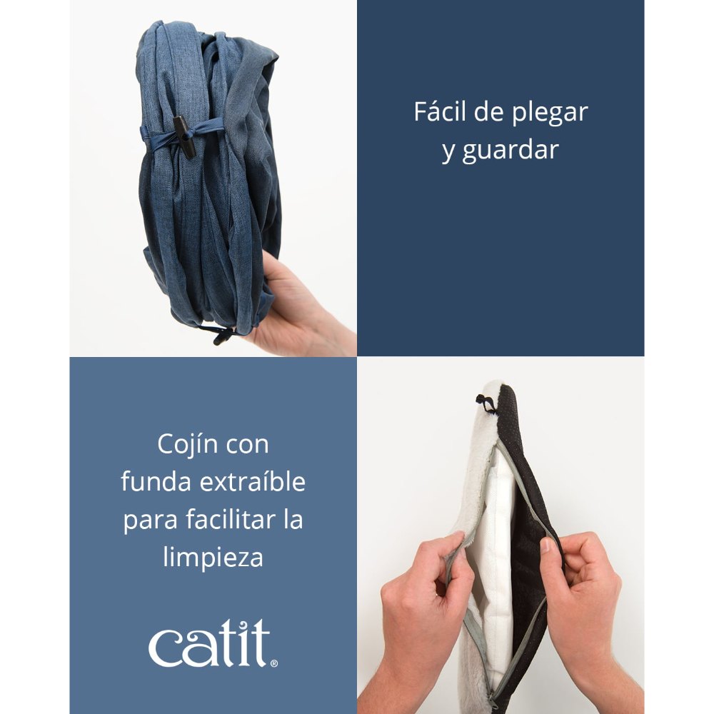 Túnel para gatos con cojín Catit Vesper Tunnel