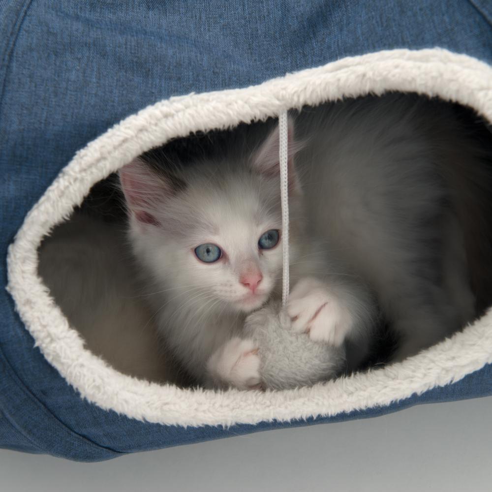 Túnel para gatos con cojín Catit Vesper Tunnel