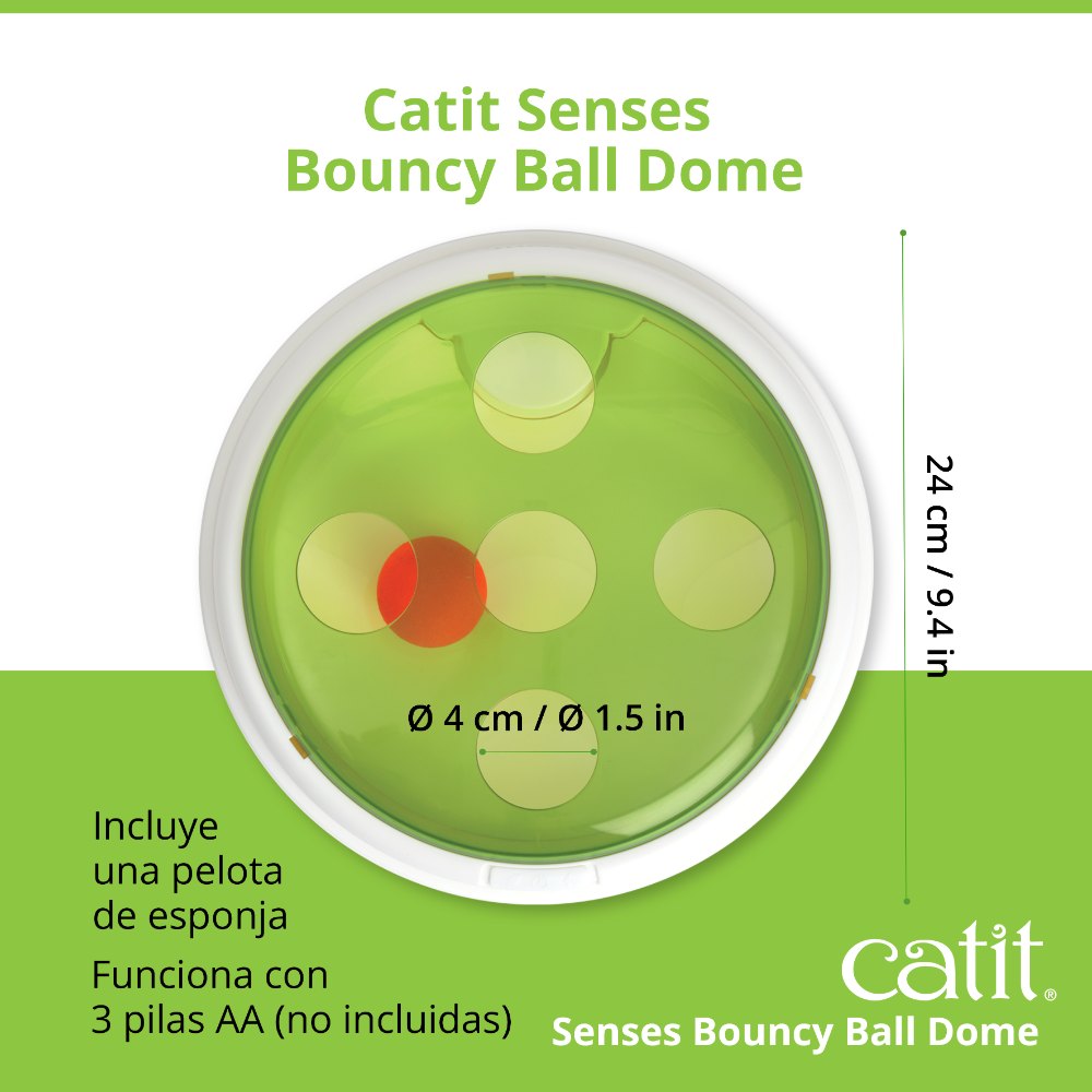 Juguete interactivo para gatos Catit Senses 2.0 Bouncy Ball Dome