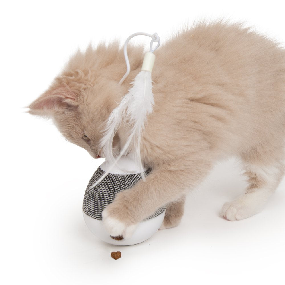 Dispensador se snacks y juguete con pluma para gatos Catit PIXI Spinner