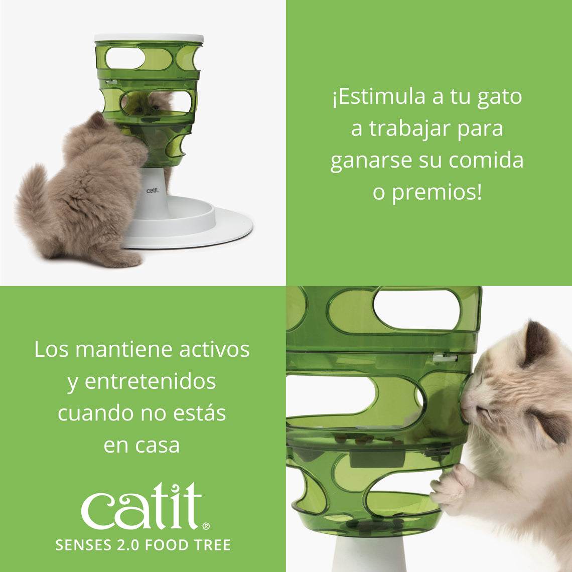 Comedero antivoracidad para gatos Catit Senses Food Tree