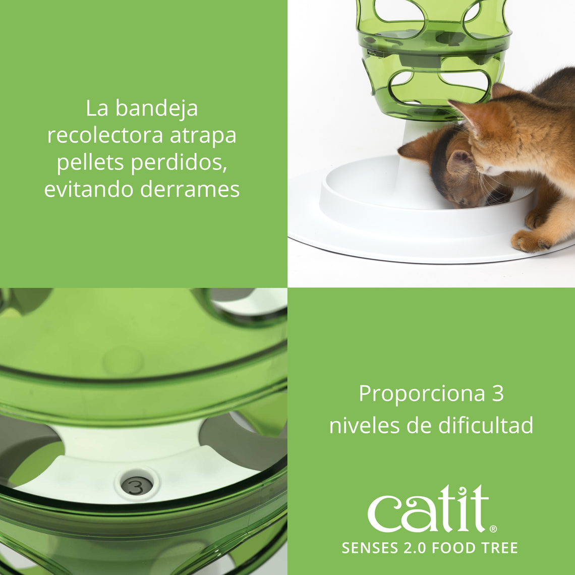Comedero antivoracidad para gatos Catit Senses Food Tree