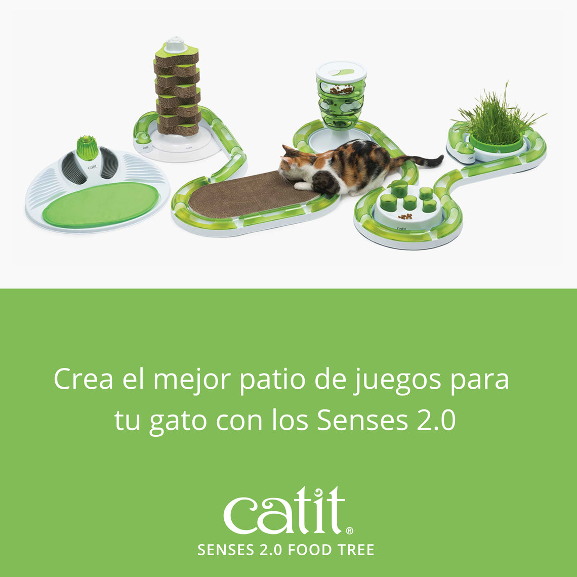 Comedero antivoracidad para gatos Catit Senses Food Tree