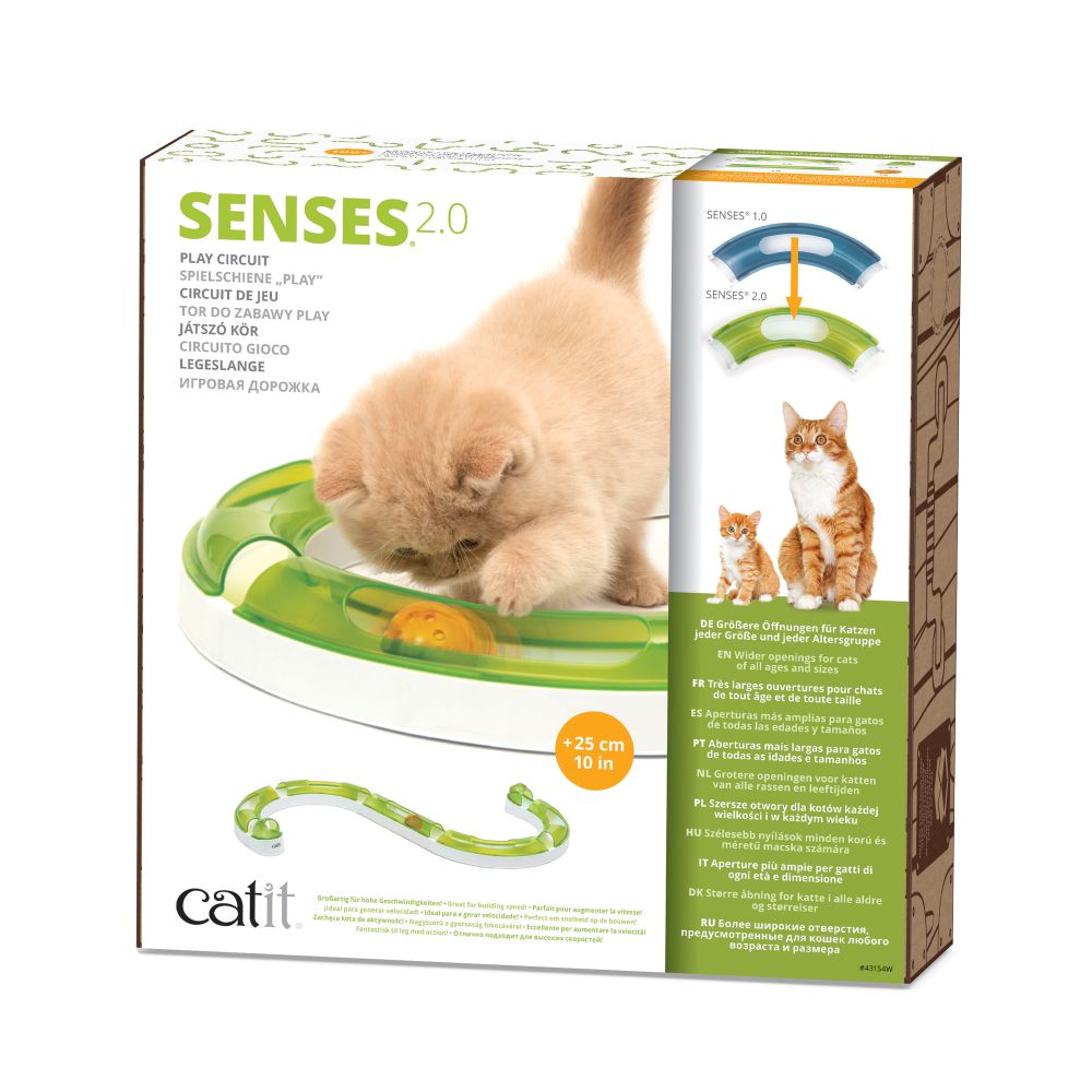Circuitos con pelota para gatos Catit Senses