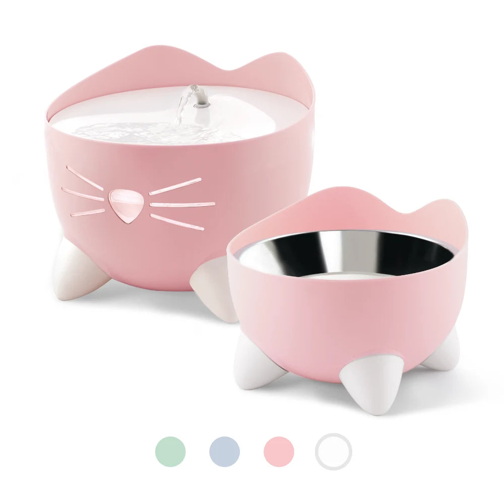 Combo de fuente y comedero para gatos Catit PIXI