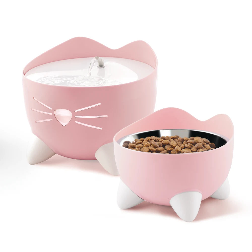 Combo de fuente y comedero para gatos Catit PIXI