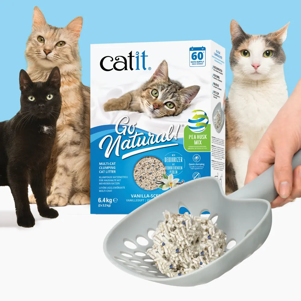 Arena Aglomerante Mix para Muchos Gatos Catit Go Natural