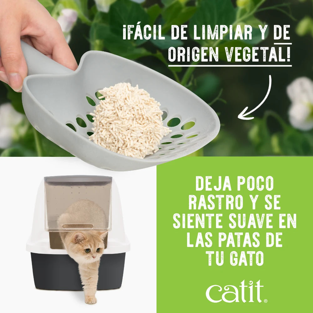 Arena para Gatos Aglomerante de Cáscara de Guisante Catit Go Natural