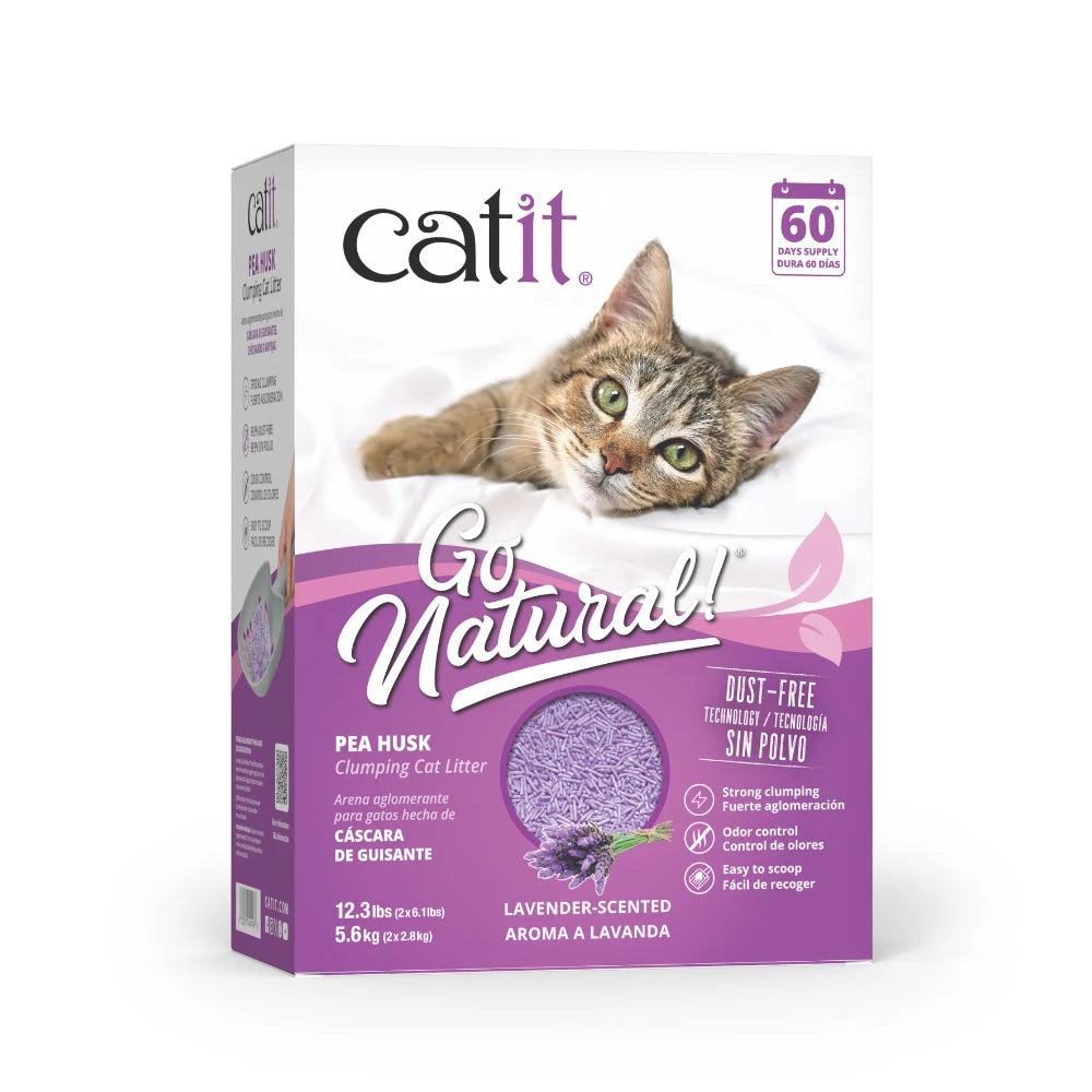 Arena para Gatos Aglomerante de Cáscara de Guisante Catit Go Natural