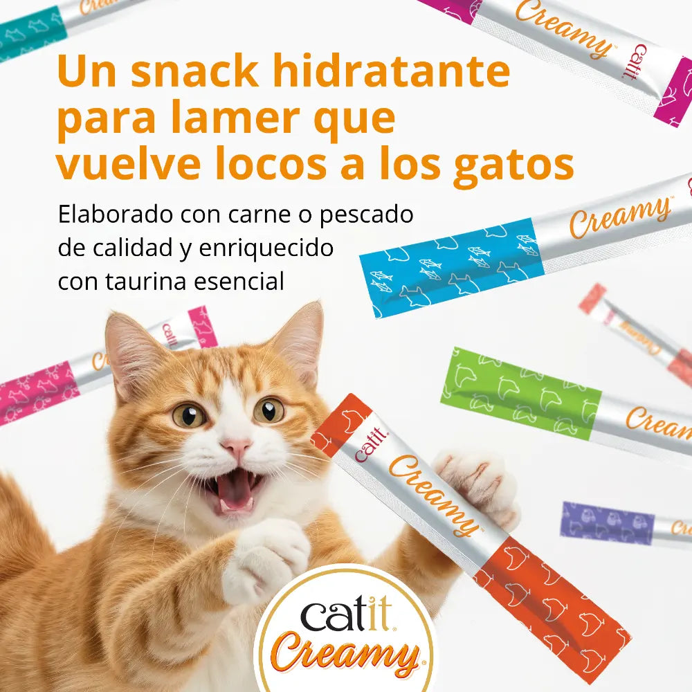 Snacks cremosos para gatos Catit Creamy – 80 Tubos