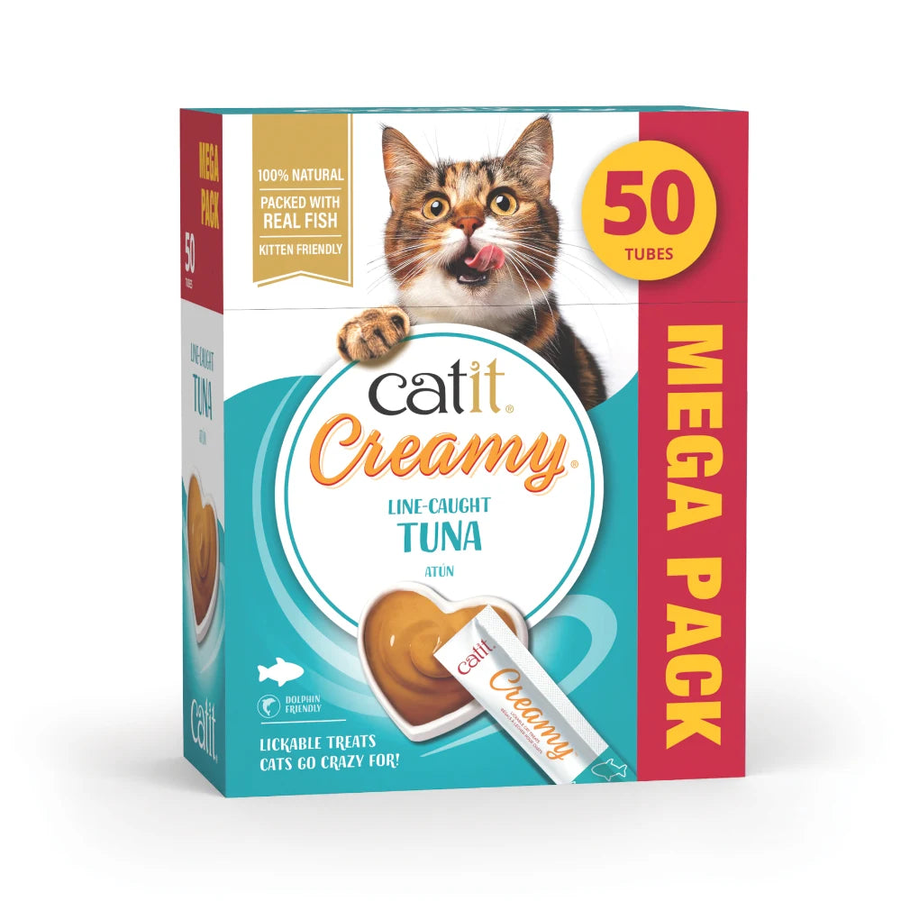 Snacks cremosos para gatos Catit Creamy – 50 Tubos