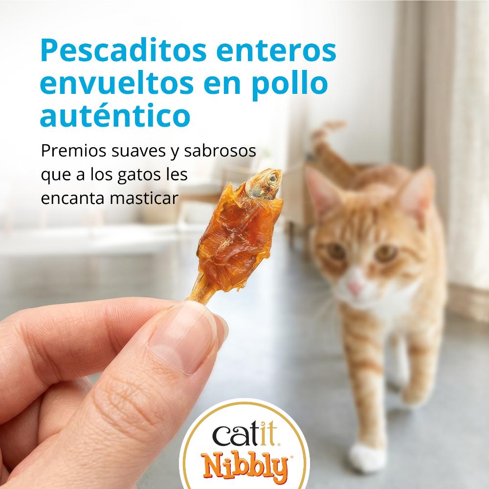 Snacks masticables para gatos Catit Nibbly Wraps