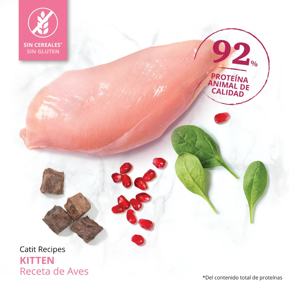 Pienso para gatito junior Catit Recipes - Receta de Aves para KITTEN