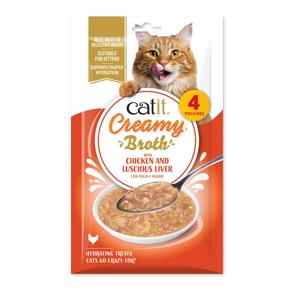 Catit Creamy Broth Pollo