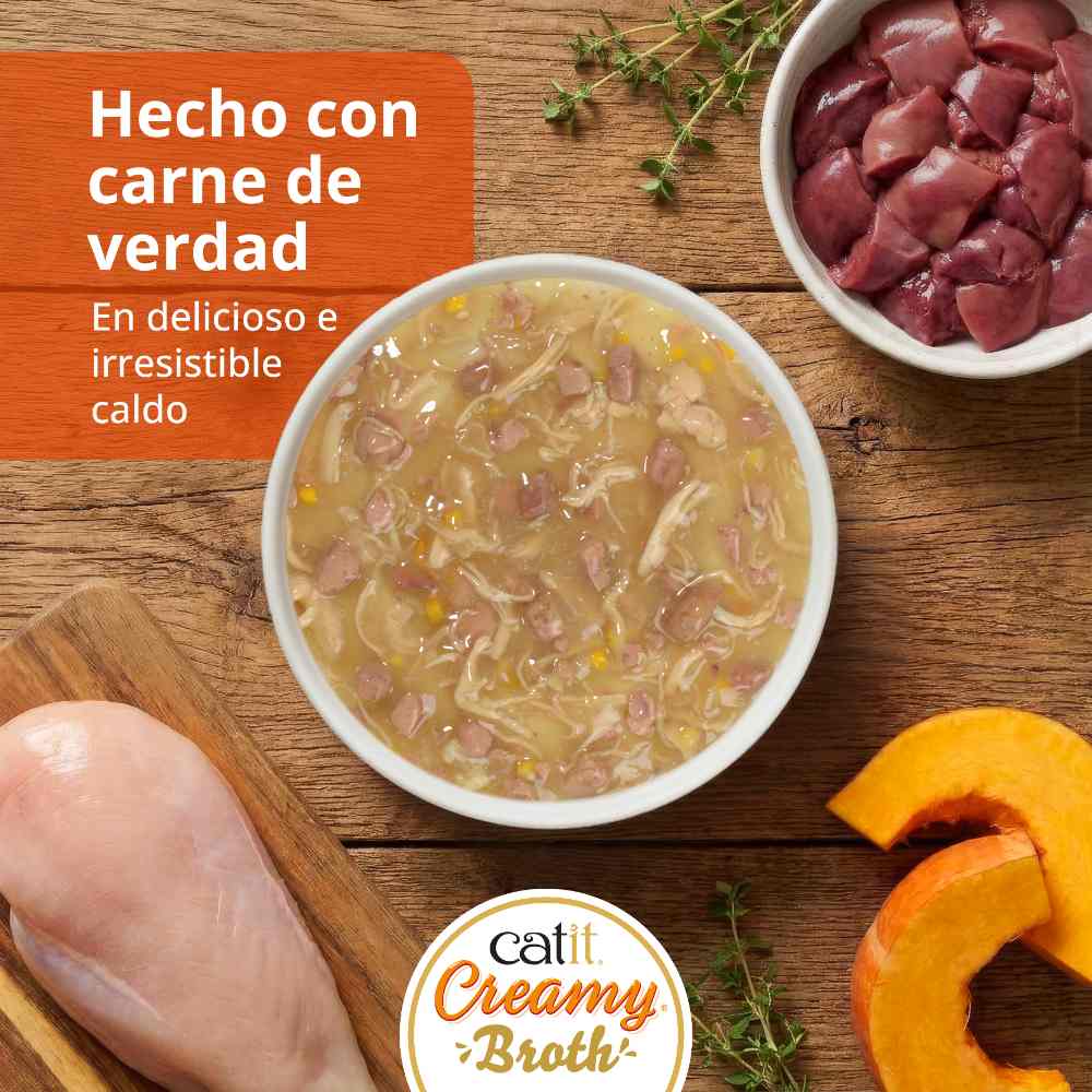 Catit Creamy Broth Pollo