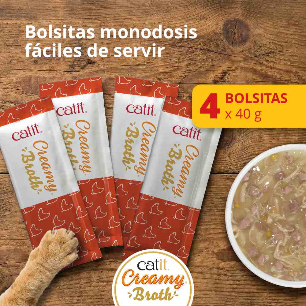 Catit Creamy Broth Pollo