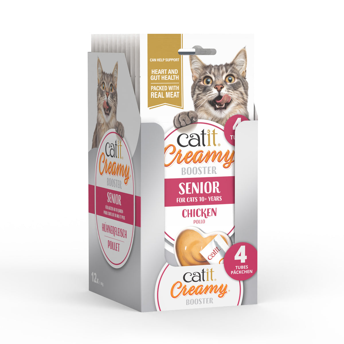Snacks Catit Creamy Booster Sénior + 10 años.