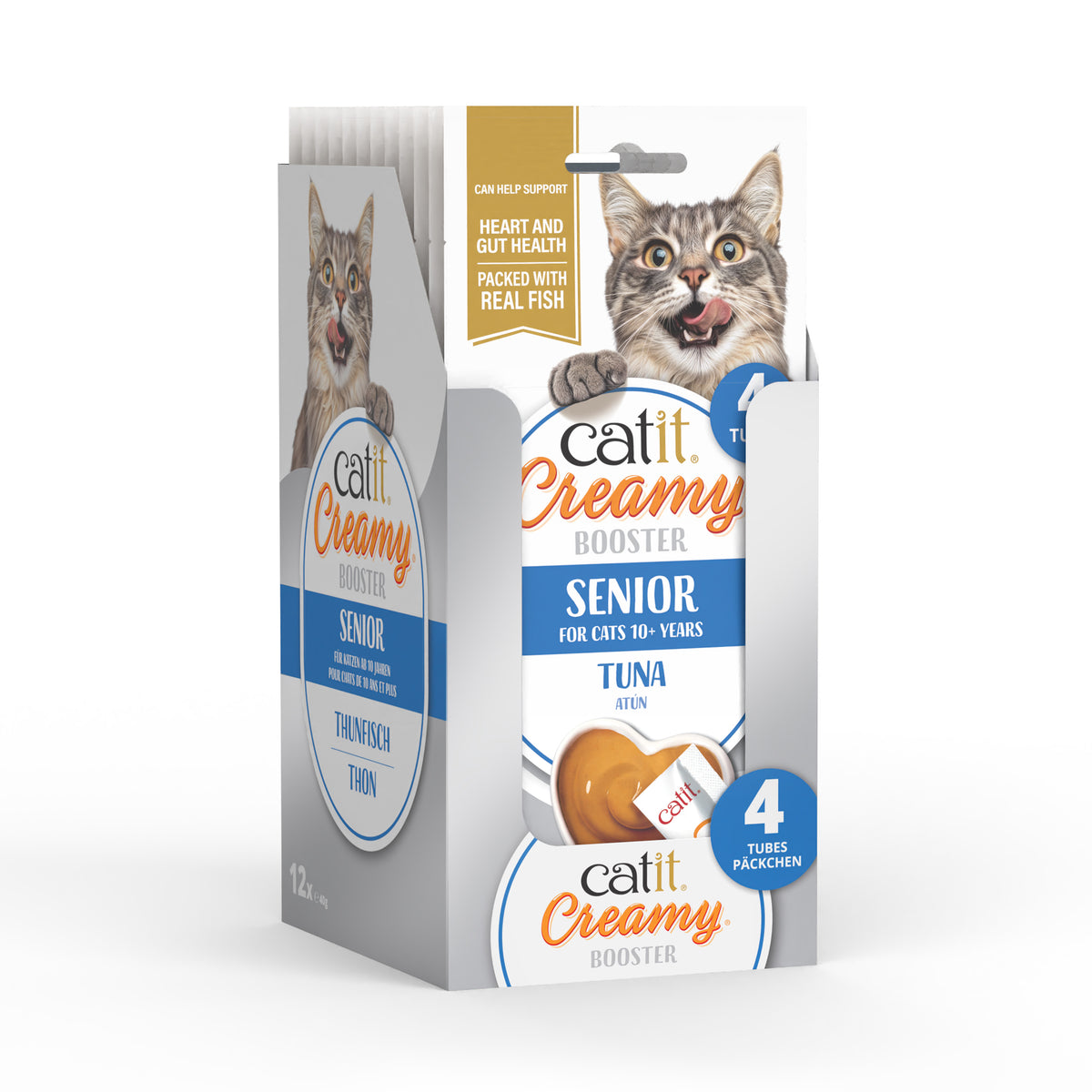 Snacks Catit Creamy Booster Sénior + 10 años.
