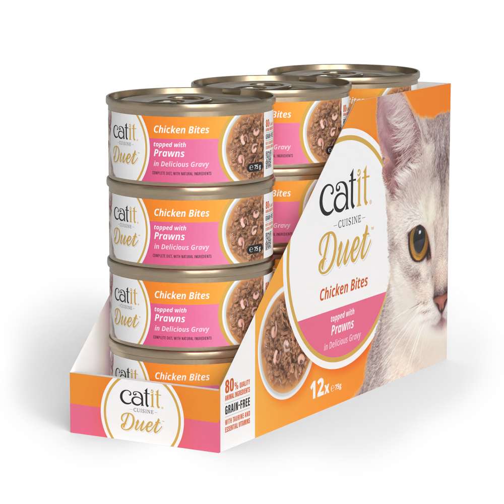 Dúo de carne con toppings para gatos Catit Cuisine Duet