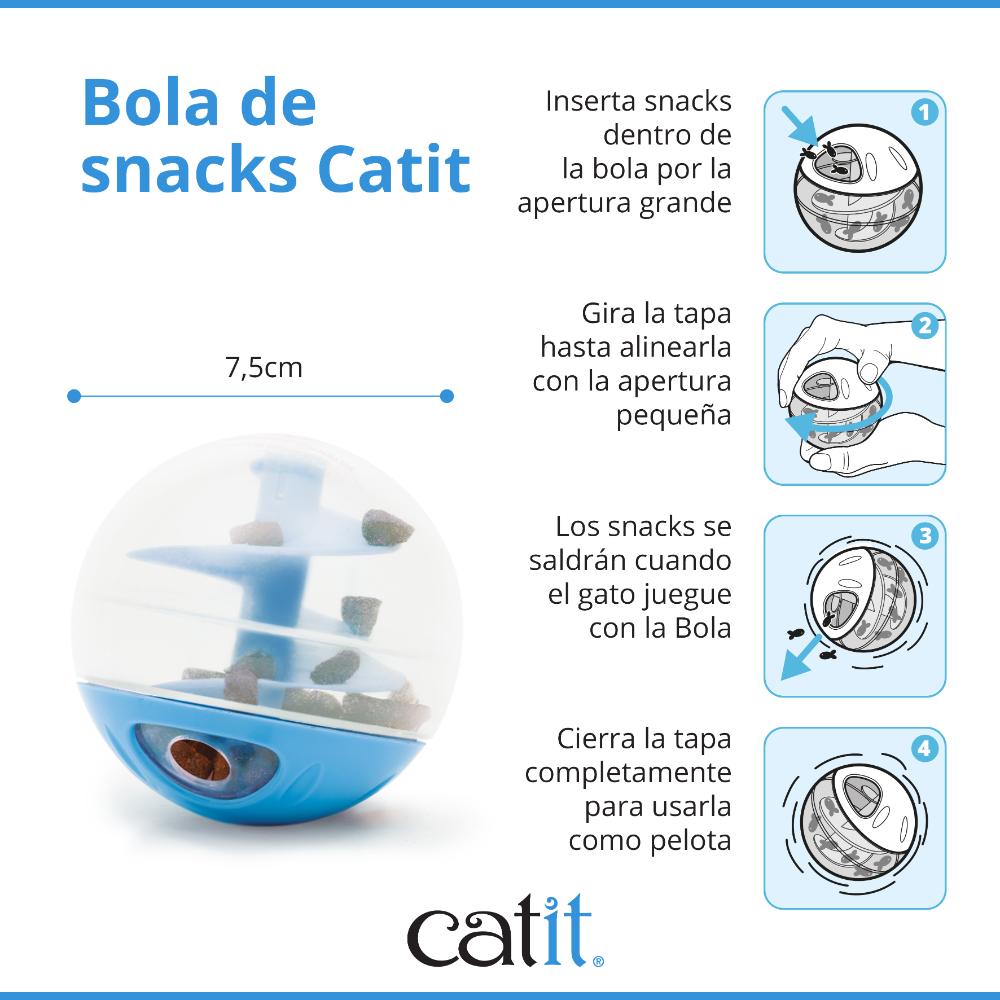 Bola dispensadora de Snacks Catit para gatos