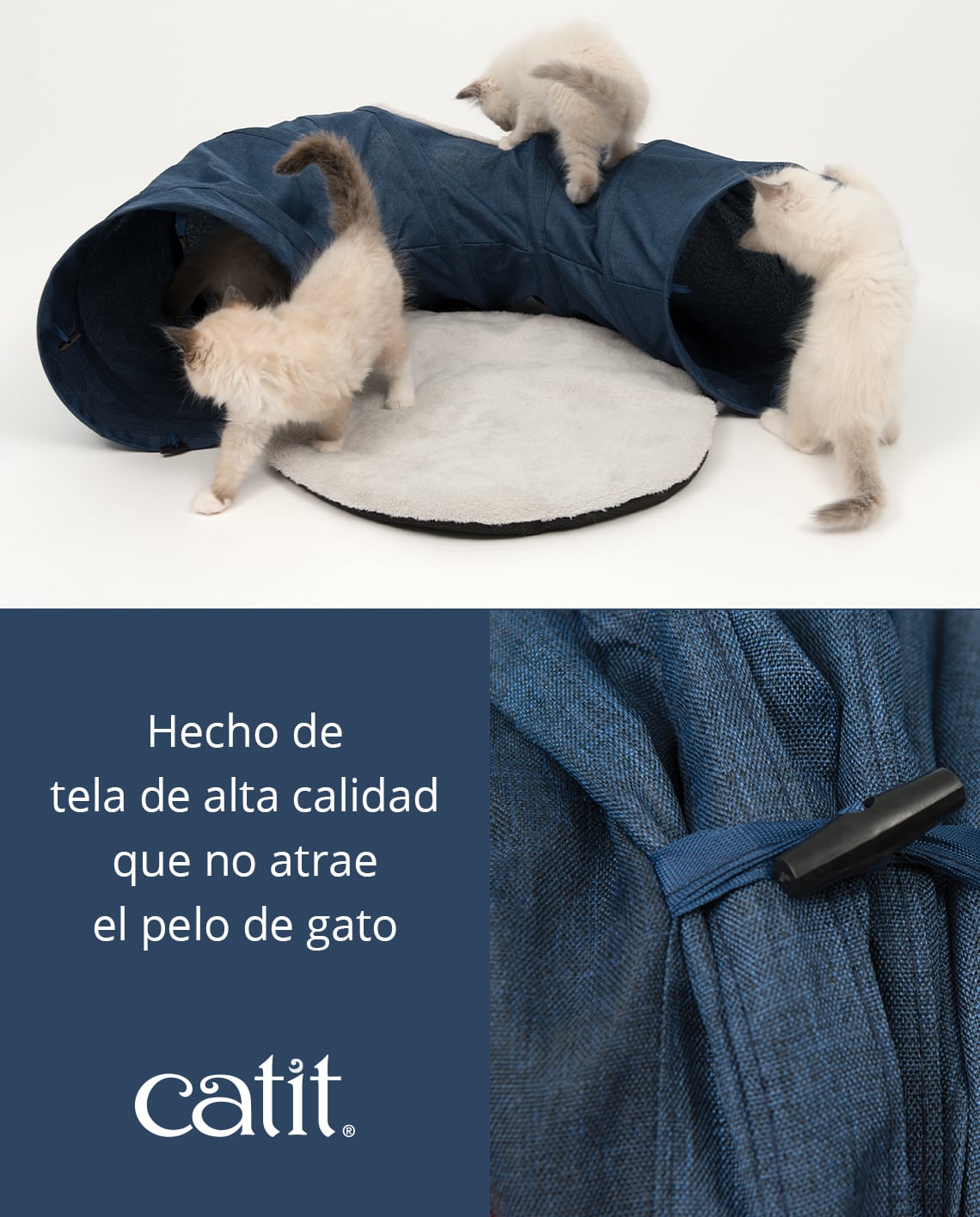 Túnel para gatos con cojín Catit Vesper Tunnel